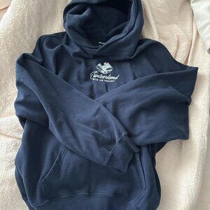 Hollister Co. Women's Navy and Black Hoodie